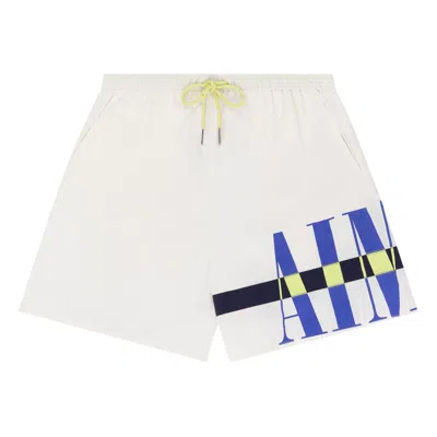 Pre-owned Aimé Leon Dore Colorblock Logo Short 'bright White' | Men's Size Xl