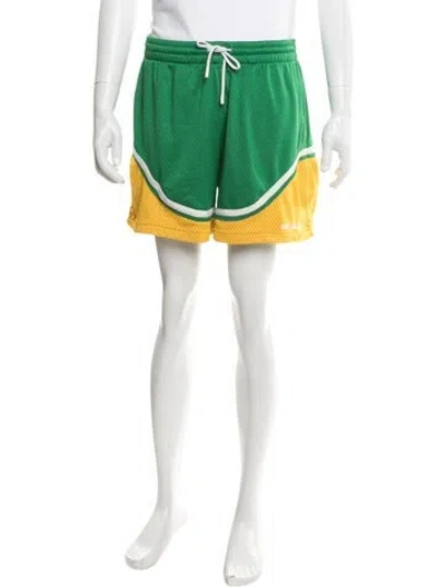 Pre-owned Aimé Leon Dore Colorblock Pattern Athletic Shorts In Green