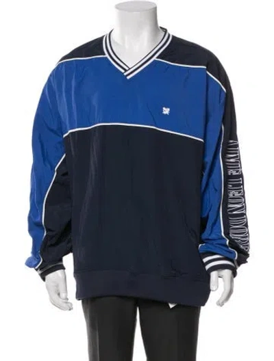 Pre-owned Aimé Leon Dore Colorblock Pattern Jacket In Blue