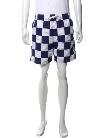 Pre-owned Aimé Leon Dore Colorblock Pattern Shorts In Blue