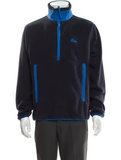 Pre-owned Aimé Leon Dore Colorblock Pattern Windbreaker In Blue
