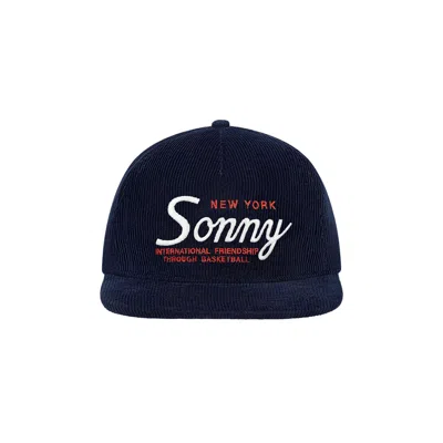 Pre-owned Aimé Leon Dore Corduroy Sonny Ny Hat 'navy' | Blue | Men's Size Onesize