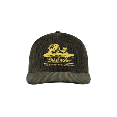 Pre-owned Aimé Leon Dore Corduroy Unisphere Hat 'rosin' | Blue | Men's Size Onesize