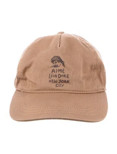 Pre-owned Aimé Leon Dore Cotton Baseball Cap In Brown