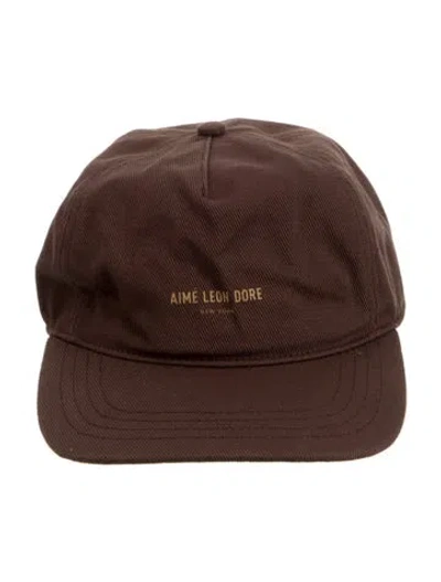 Pre-owned Aimé Leon Dore Cotton Cap In Brown