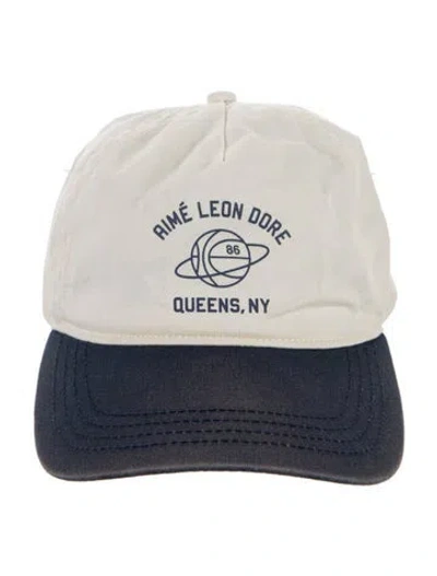 Pre-owned Aimé Leon Dore Cotton Logo Baseball Hat In Blue/neutrals