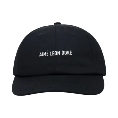 Pre-owned Aimé Leon Dore Cotton Logo Hat 'black' | Men's Size Onesize