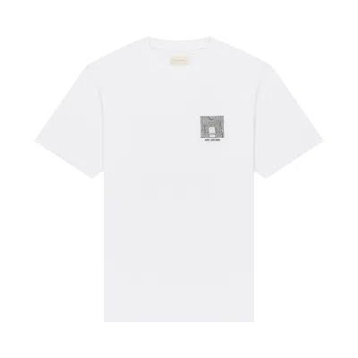 Pre-owned Aimé Leon Dore Court Sketch Tee 'bright White' | Men's Size Xs
