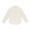 Aimé Leon Dore Cream Fleece Button-down Shirt In Neutral