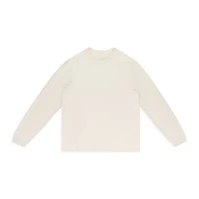 Aimé Leon Dore Cream Pointelle Long-sleeve T-shirt In Neutral