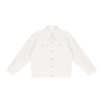 Aimé Leon Dore Cream Trucker Denim Jacket In White