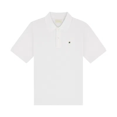 Pre-owned Aimé Leon Dore Crest Piqué Polo 'bright White' | Men's Size Xl