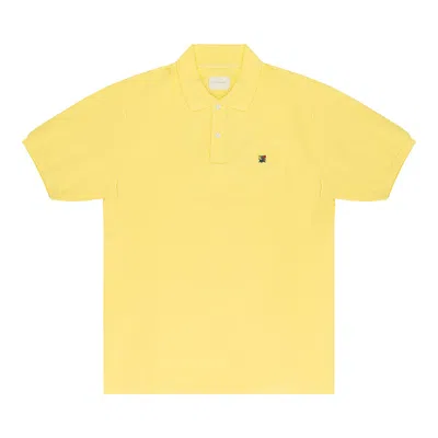 Pre-owned Aimé Leon Dore Crest Piqué Polo Shirt 'yellow' | Men's Size Xl