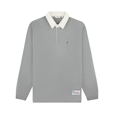 Pre-owned Aimé Leon Dore Crest Sport Rugby 'heather Grey' | Men's Size Xl In Gray