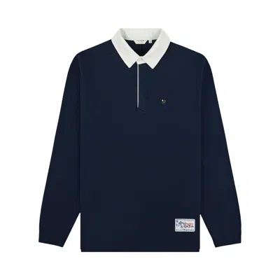 Pre-owned Aimé Leon Dore Crest Sport Rugby 'navy Blazer' | Blue | Men's Size L