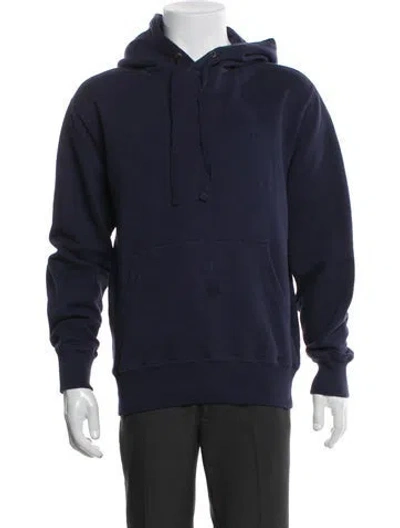 Pre-owned Aimé Leon Dore Crew Neck Long Sleeve Hoodie In Blue