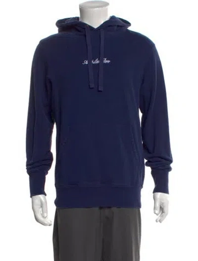 Pre-owned Aimé Leon Dore Crew Neck Long Sleeve Hoodie In Blue
