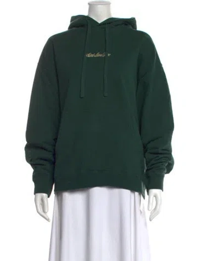 Pre-owned Aimé Leon Dore Crew Neck Long Sleeve Hoodie In Green