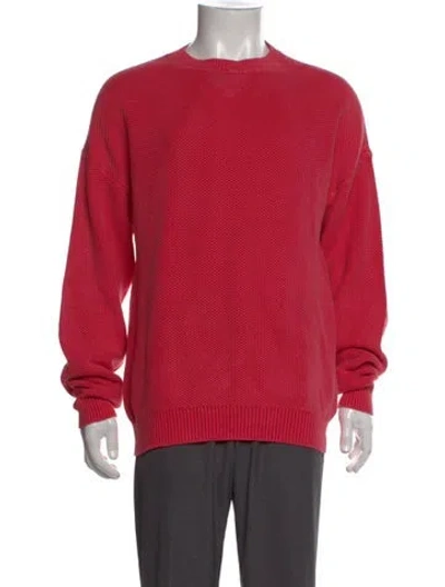 Pre-owned Aimé Leon Dore Crew Neck Long Sleeve Pullover In Red