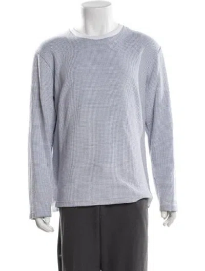 Pre-owned Aimé Leon Dore Crew Neck Long Sleeve Pullover In White