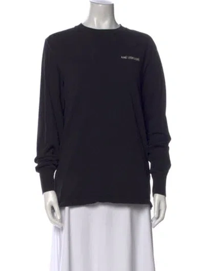 Pre-owned Aimé Leon Dore Crew Neck Long Sleeve Sweatshirt In Black