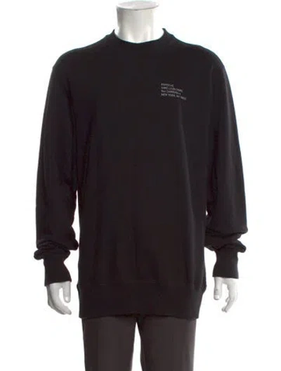 Pre-owned Aimé Leon Dore Crew Neck Long Sleeve Sweatshirt In Black