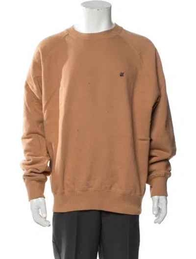 Pre-owned Aimé Leon Dore Crew Neck Long Sleeve Sweatshirt In Brown