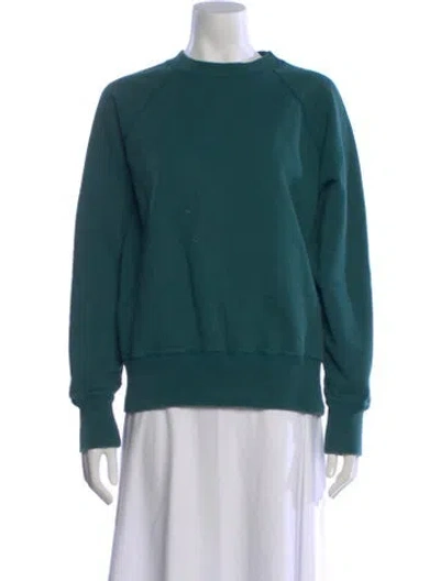 Pre-owned Aimé Leon Dore Crew Neck Long Sleeve Sweatshirt In Green