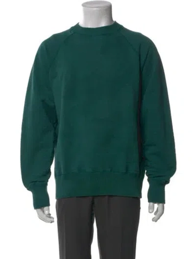 Pre-owned Aimé Leon Dore Crew Neck Long Sleeve Sweatshirt In Green