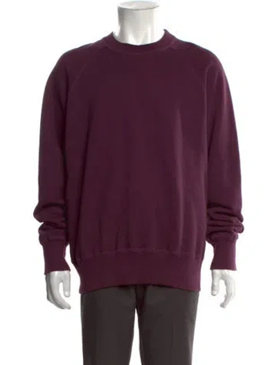 Pre-owned Aimé Leon Dore Crew Neck Long Sleeve Sweatshirt In Red