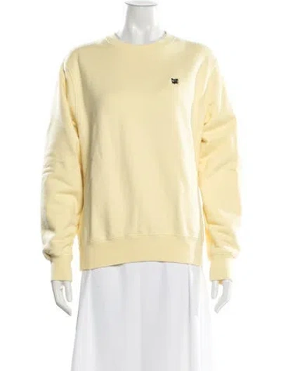 Pre-owned Aimé Leon Dore Crew Neck Long Sleeve Sweatshirt In Yellow