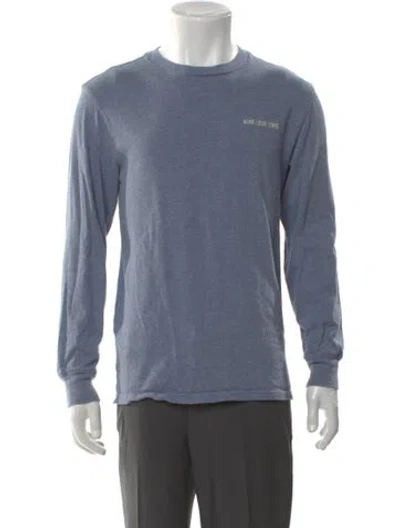 Pre-owned Aimé Leon Dore Crew Neck Long Sleeve T-shirt In Blue