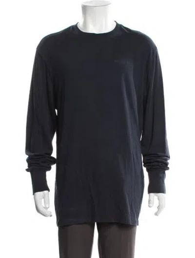 Pre-owned Aimé Leon Dore Crew Neck Long Sleeve T-shirt In Blue