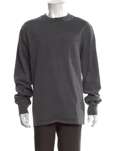 Pre-owned Aimé Leon Dore Crew Neck Long Sleeve T-shirt In Grey