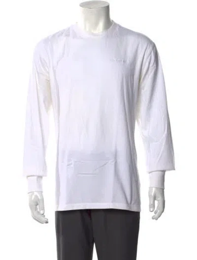 Pre-owned Aimé Leon Dore Crew Neck Long Sleeve T-shirt In White