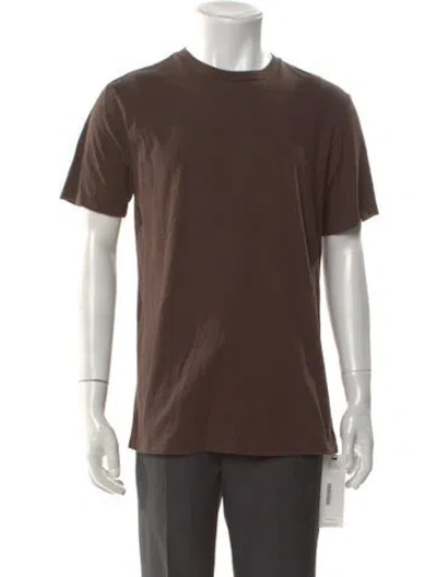 Pre-owned Aimé Leon Dore Crew Neck Short Sleeve T-shirt In Brown