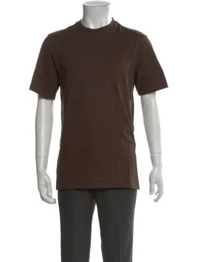 Pre-owned Aimé Leon Dore Crew Neck Short Sleeve T-shirt In Brown