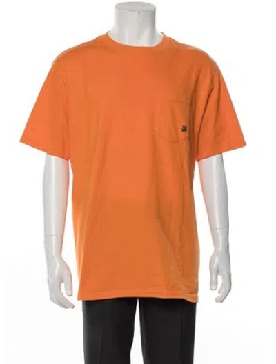 Pre-owned Aimé Leon Dore Crew Neck Short Sleeve T-shirt In Orange