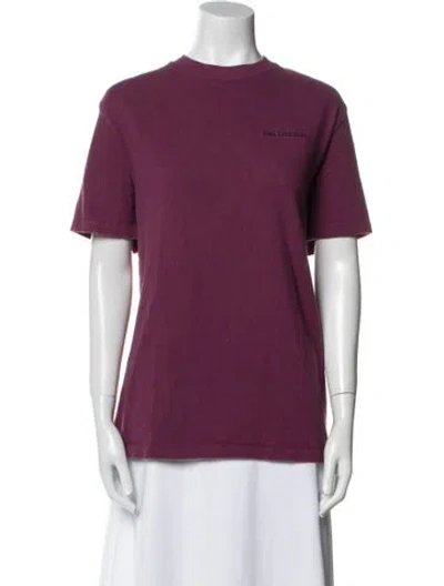 Pre-owned Aimé Leon Dore Crew Neck Short Sleeve T-shirt In Purple