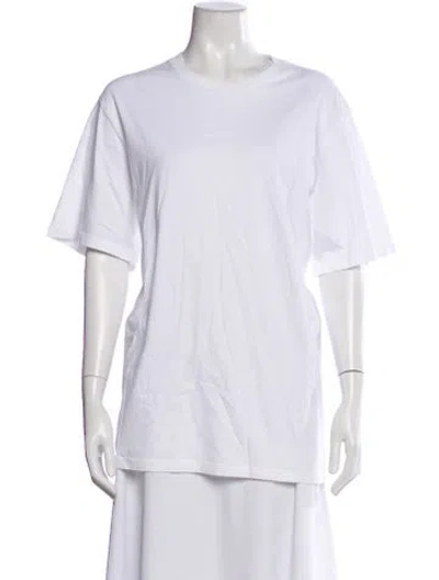 Pre-owned Aimé Leon Dore Crew Neck Short Sleeve T-shirt In White