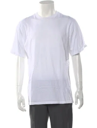 Pre-owned Aimé Leon Dore Crew Neck Short Sleeve T-shirt In White