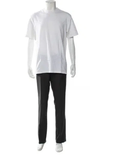 Pre-owned Aimé Leon Dore Crew Neck Short Sleeve T-shirt In White