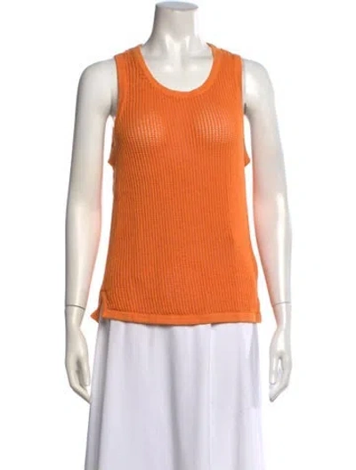 Pre-owned Aimé Leon Dore Crew Neck Sleeveless Top In Orange