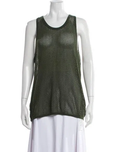 Pre-owned Aimé Leon Dore Crew Neck Sleeveless Top W/ Tags In Green