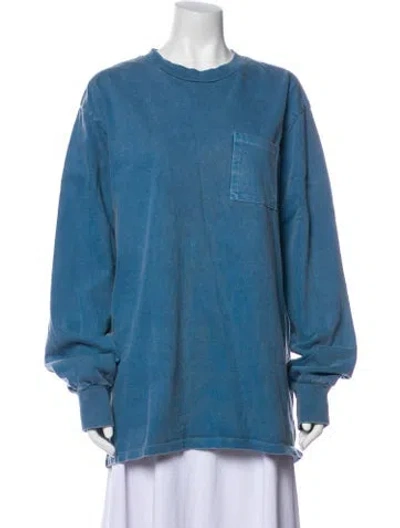 Pre-owned Aimé Leon Dore Crew Neck Sweater In Blue