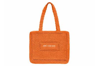 Pre-owned Aimé Leon Dore Aime Leon Dore Crochet Tote Bag Orange
