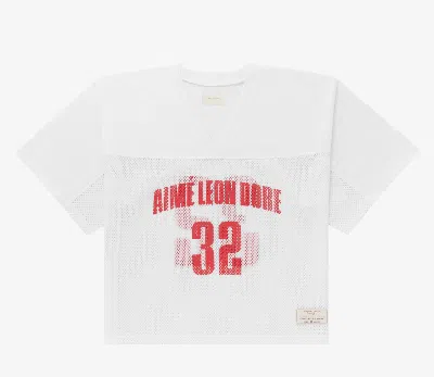Pre-owned Aimé Leon Dore Cropped Practice Jersey White