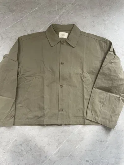 Pre-owned Aimé Leon Dore Cropped Topcoat Xl In Grey