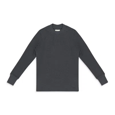 Aimé Leon Dore Dark Gray Long-sleeve Waffle Thermal T-shirt
