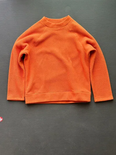 Pre-owned Aimé Leon Dore Deep Pile Crewneck Sweatshirt In Orange
